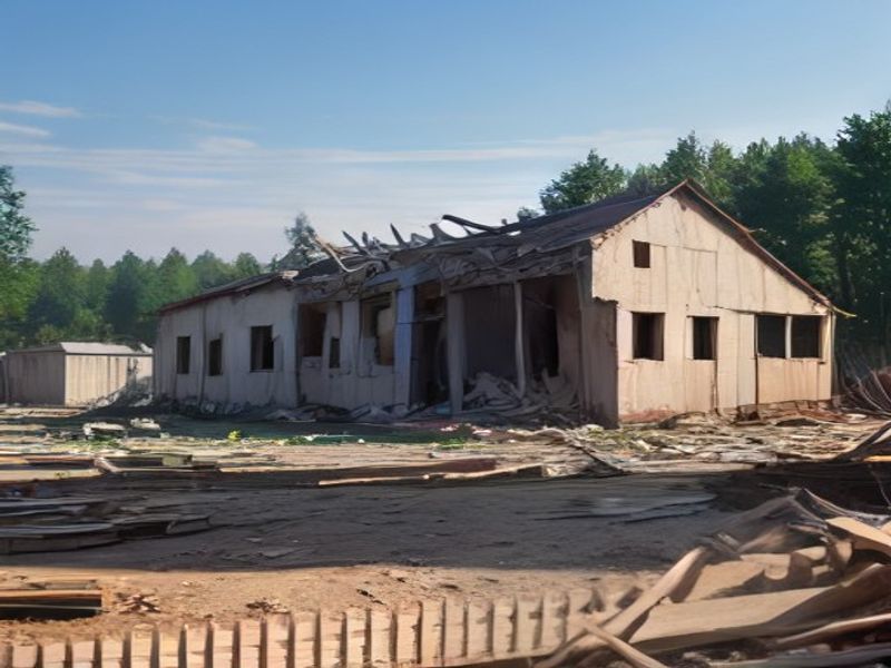 Разборка щитового дома с фундаментом